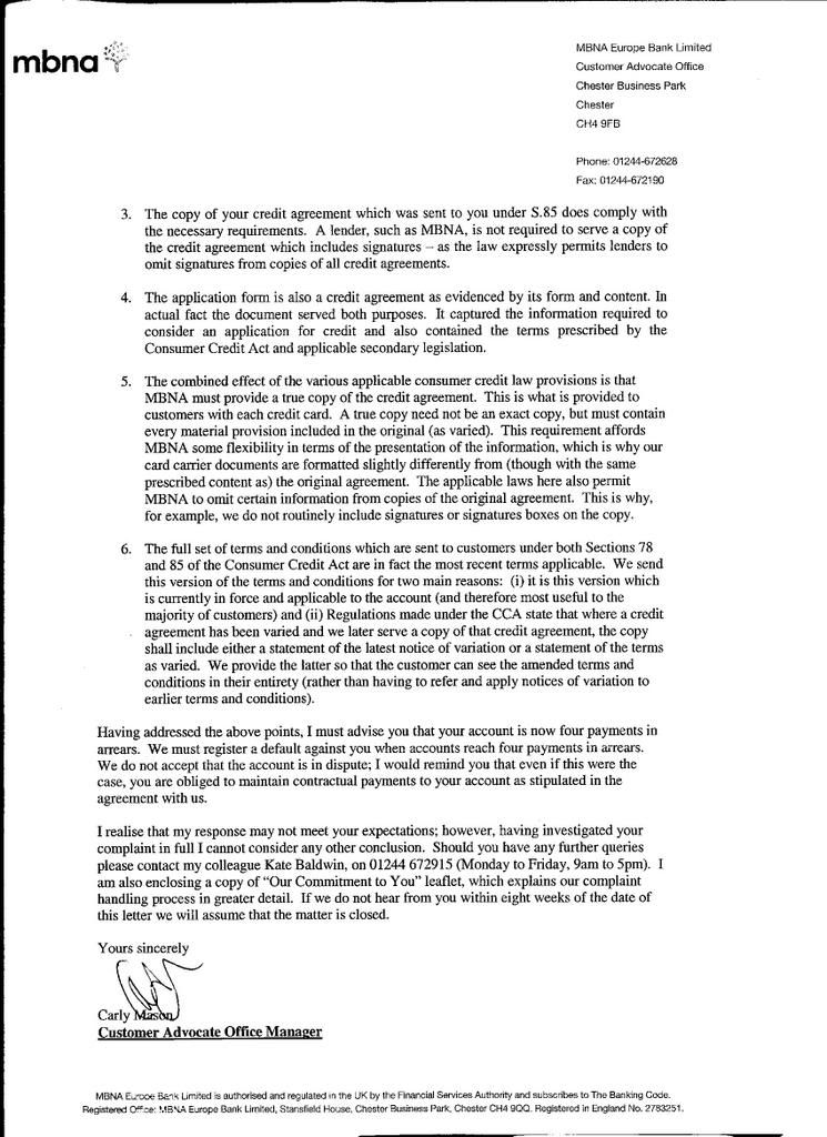 Mbna Making Husband Ill - Page 2 - Financial Legal Issues - National Consumer Service