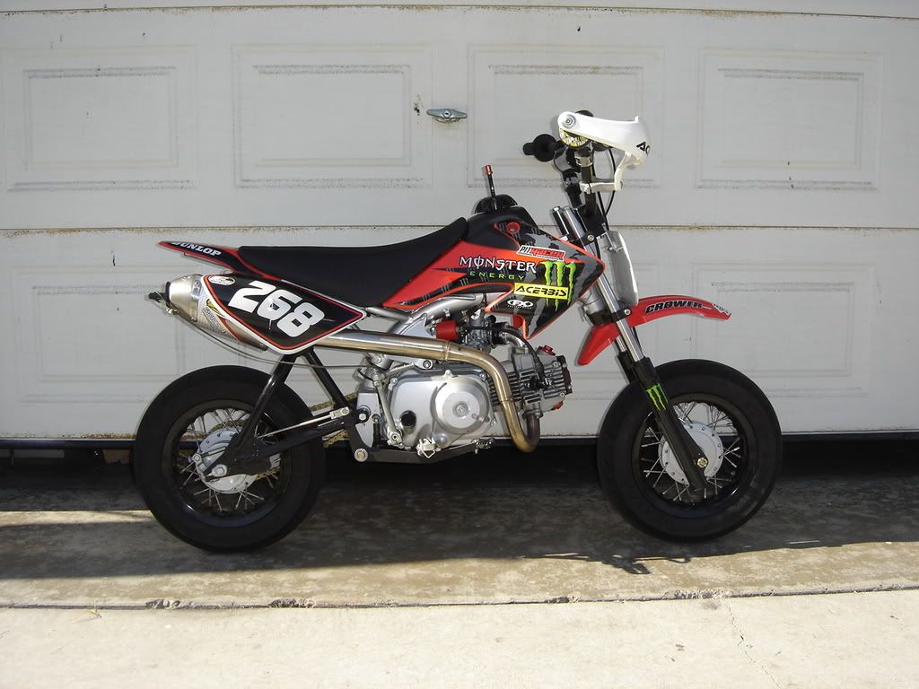 FS CRF70 swingarm setup for CRF50.