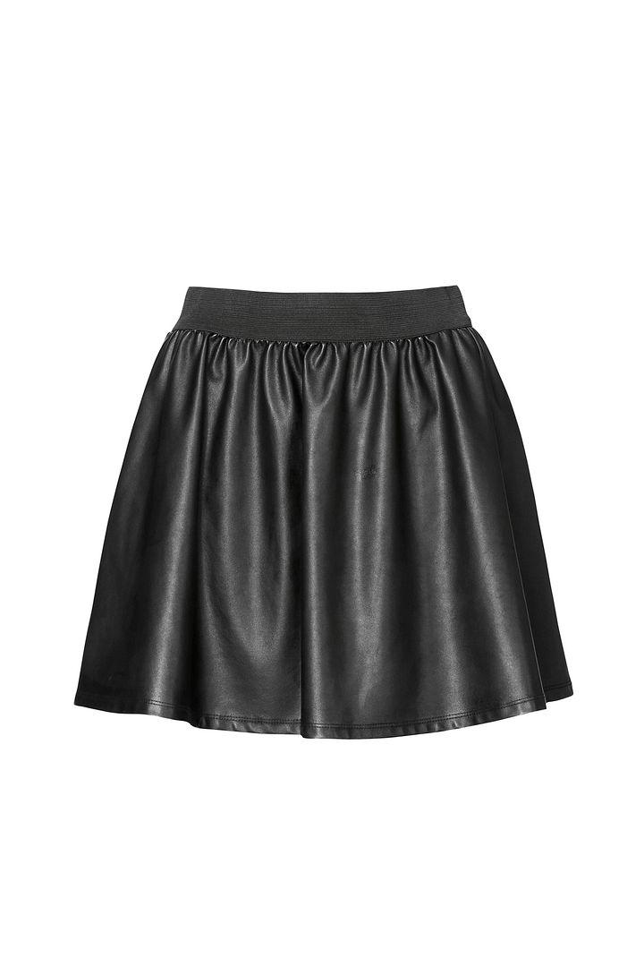 Faux leather skirt