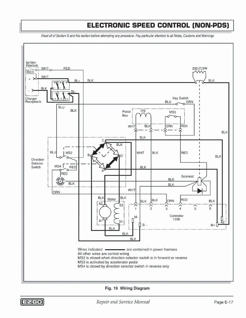 D5390 Ez Go Electric Golf Cart Wiring Diagram Wiring Library