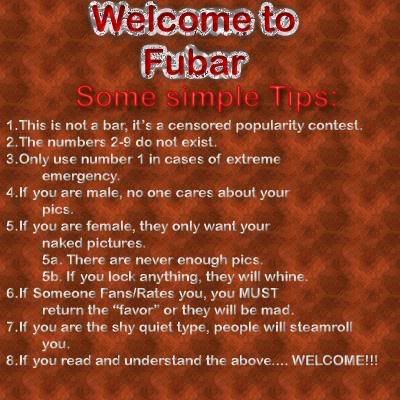 welcome to fubar list