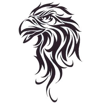 tribal eagle head graphics