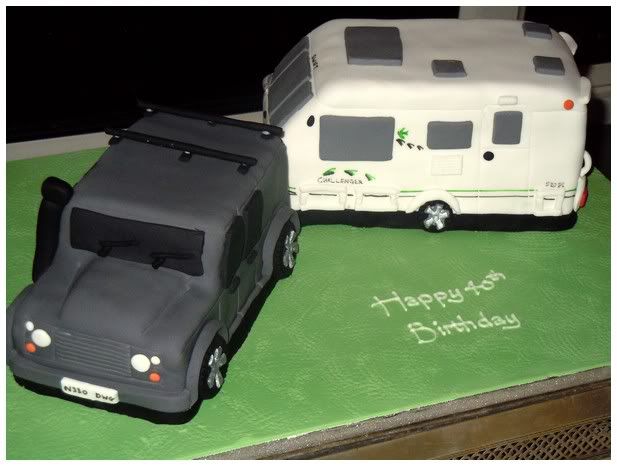 caravan birthday cake