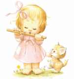 menina com flauta