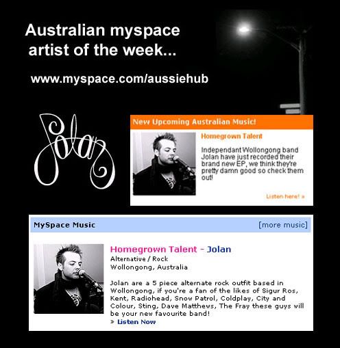 AussieMyspaceOfTheWeek