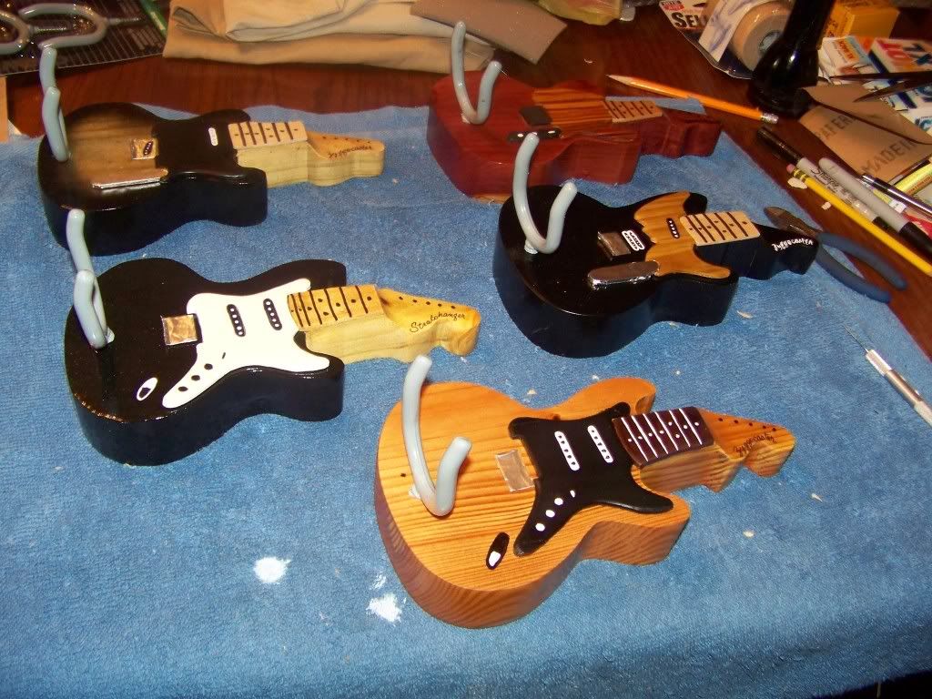 Home made guitar wall hangers Telecaster Guitar Forum