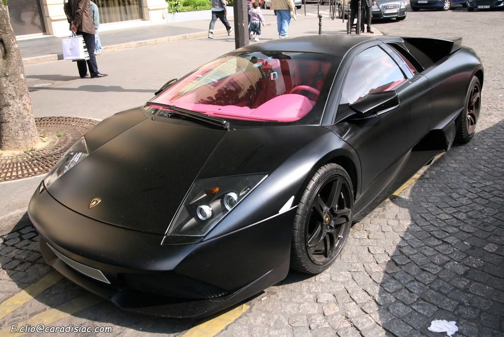 Black and Pink Lamborghini LP640 