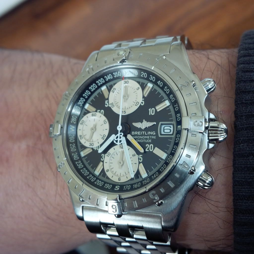 breitling chronomat longitude gmt