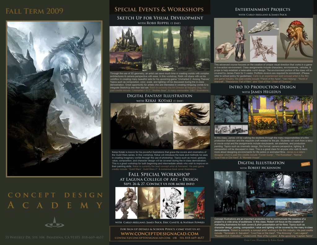 Concept Design Academy Summer 2017 - Summer Semester Starts June 5th~!! Concept Design Academy Summer 2017 - Summer Semester Starts June 5th~!!