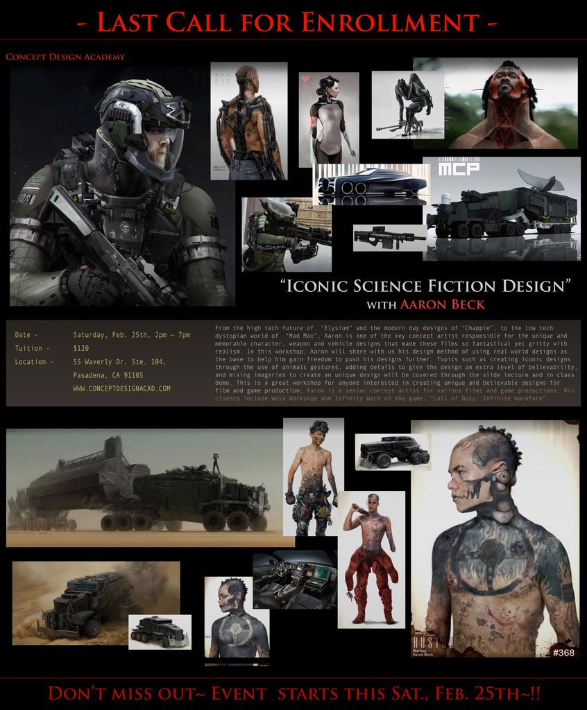 Concept Design Academy Summer 2017 - Summer Semester Starts June 5th~!! Concept Design Academy Summer 2017 - Summer Semester Starts June 5th~!!