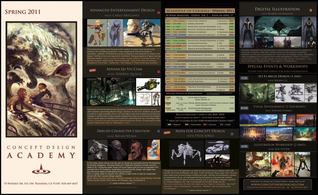 Concept Design Academy Summer 2017 - Summer Semester Starts June 5th~!! Concept Design Academy Summer 2017 - Summer Semester Starts June 5th~!!