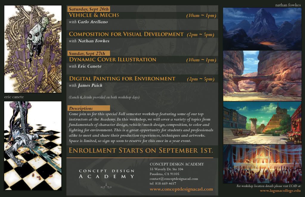 Concept Design Academy Summer 2017 - Summer Semester Starts June 5th~!! Concept Design Academy Summer 2017 - Summer Semester Starts June 5th~!!