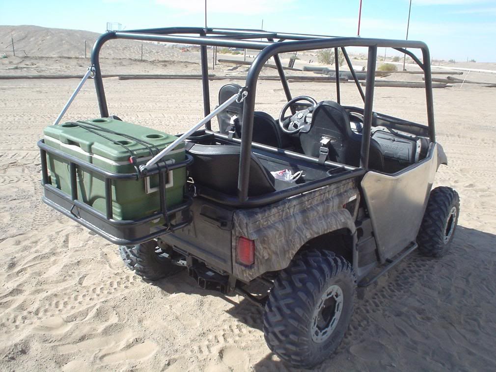 Full size Ice Chest cooler rack for back of SXS Yamaha Rhino Forums