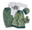 Newborn Sleepsack, Longies, Hat, Booties & Shirt Set