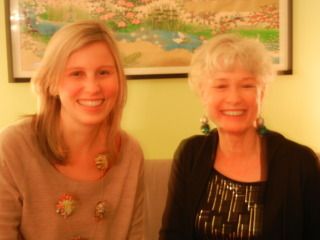 Rose Rosetree and Blog-Buddy Evgenia, enjoying a human day