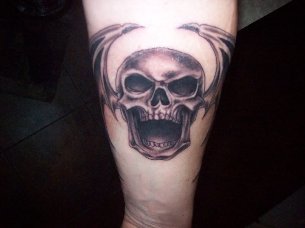 Death Bat Tattoo Image