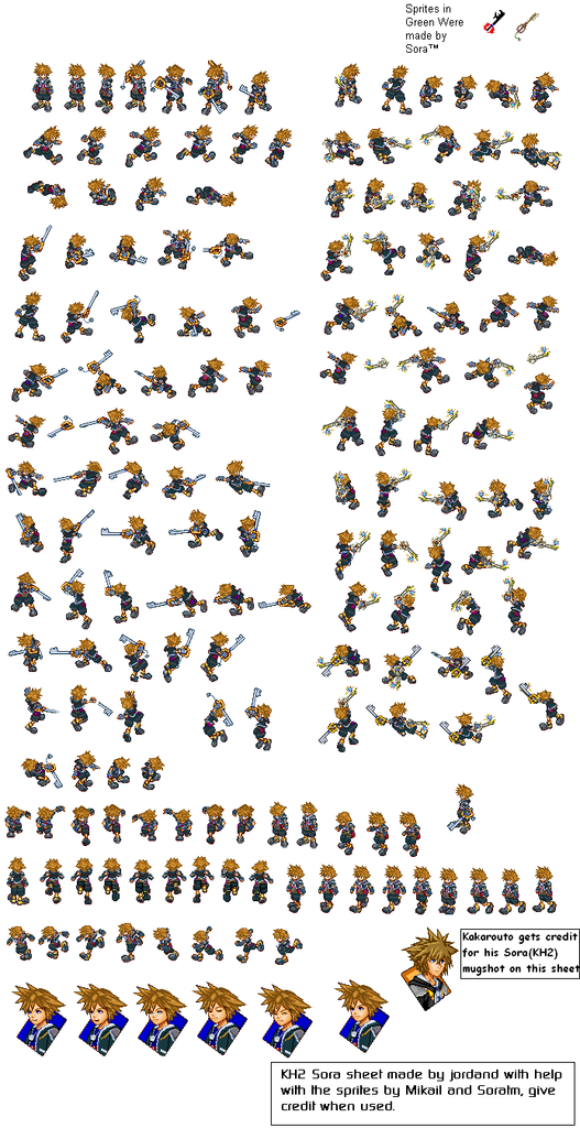 Sora Sprite Sheet Photo By Sora Franco 