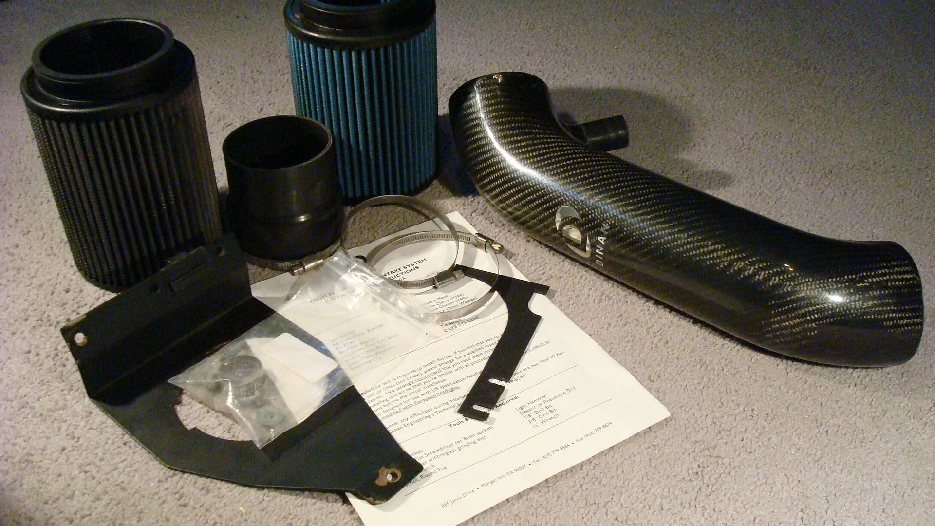 e36 M3 Dinan Cold Air Intake Carbon Fiber (CAI)