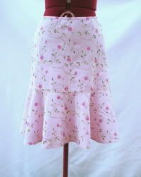 <Sale> Women's Linen Floral Skirt
