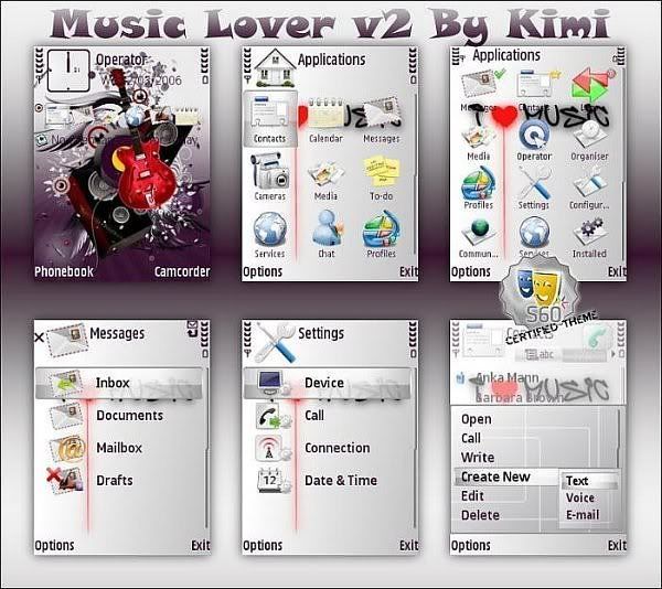 Music Lover v2 Theme For Nokia N-Series by CoolExe