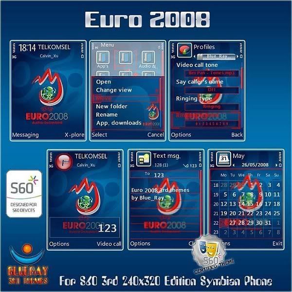 Euro 2008 V2 Themes  for Nokia N-Series by blueray 