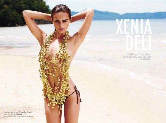 Xenia Deli - Swimsuit South African Magazine 2013