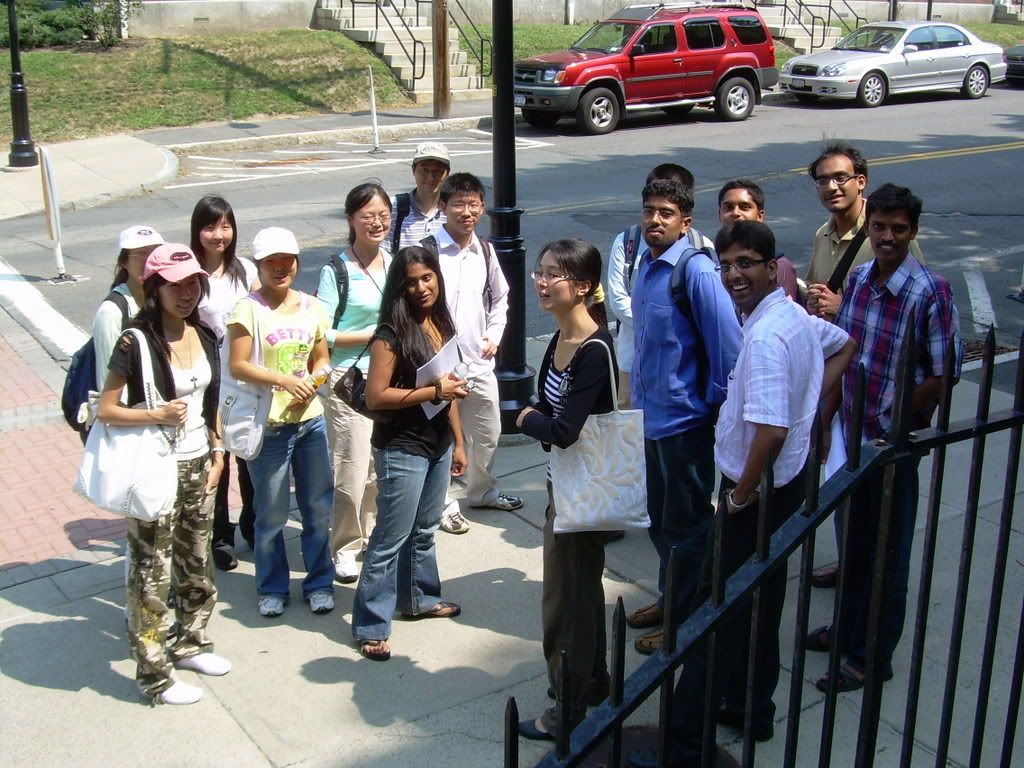 Touring the campus