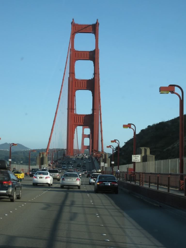 Homeward bound via the glorious Golden Gate bridge!