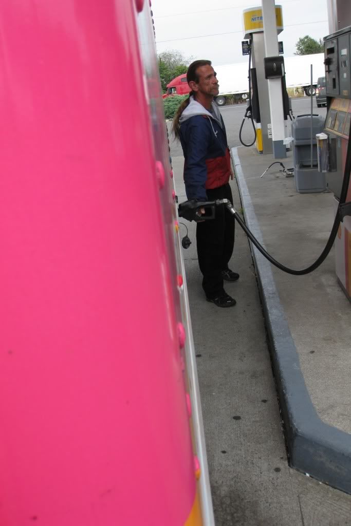 Someone pumping our gas?! Must be in Oregon!