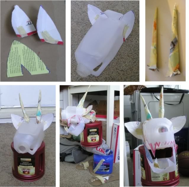 gargoyle head paper mache