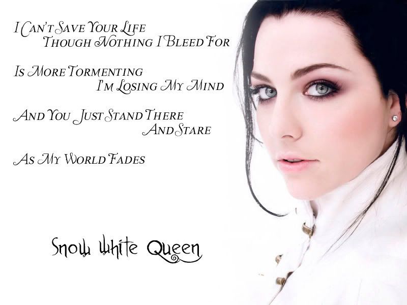 snow white queen evanescence. Ame Lee For ever my Queen of