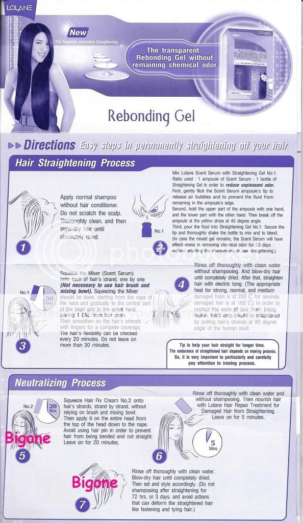 REBONDING GEL Straightening Straightener   Strong Hair  