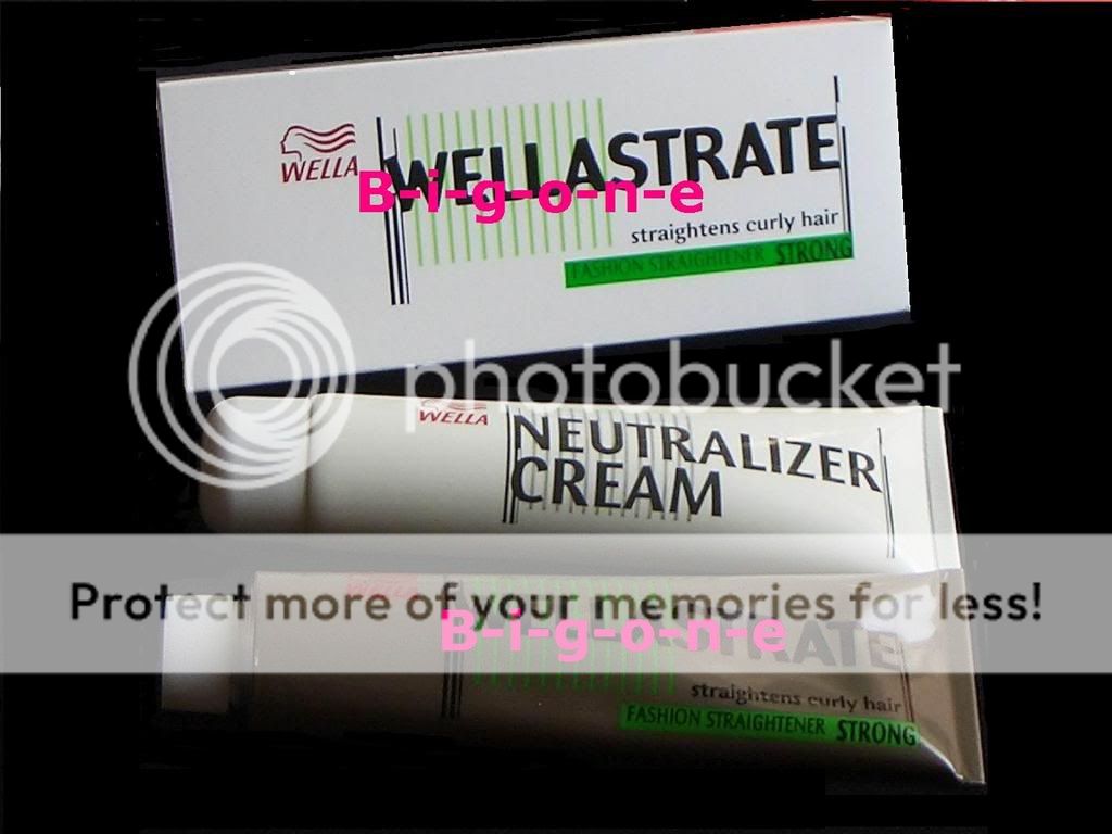 WELLASTRATE Hair Straightening Cream CURLY HAIR  STRONG  