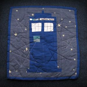 Tardis Star Quilt