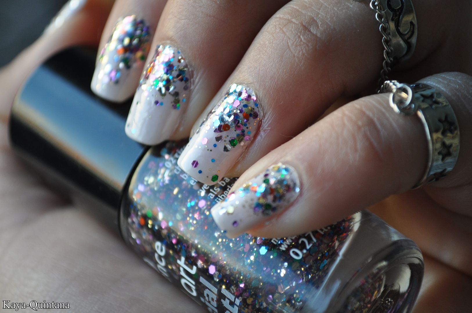 Glitter nail art