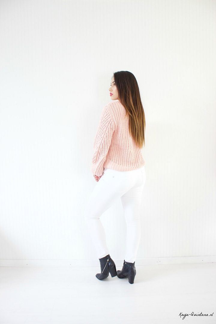 blush pink sweater