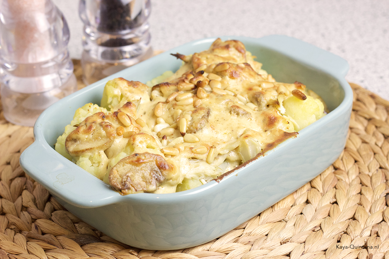 low carb cauliflower gratin recipe