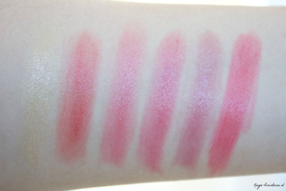 yves rochers cherry oil lipstick swatches