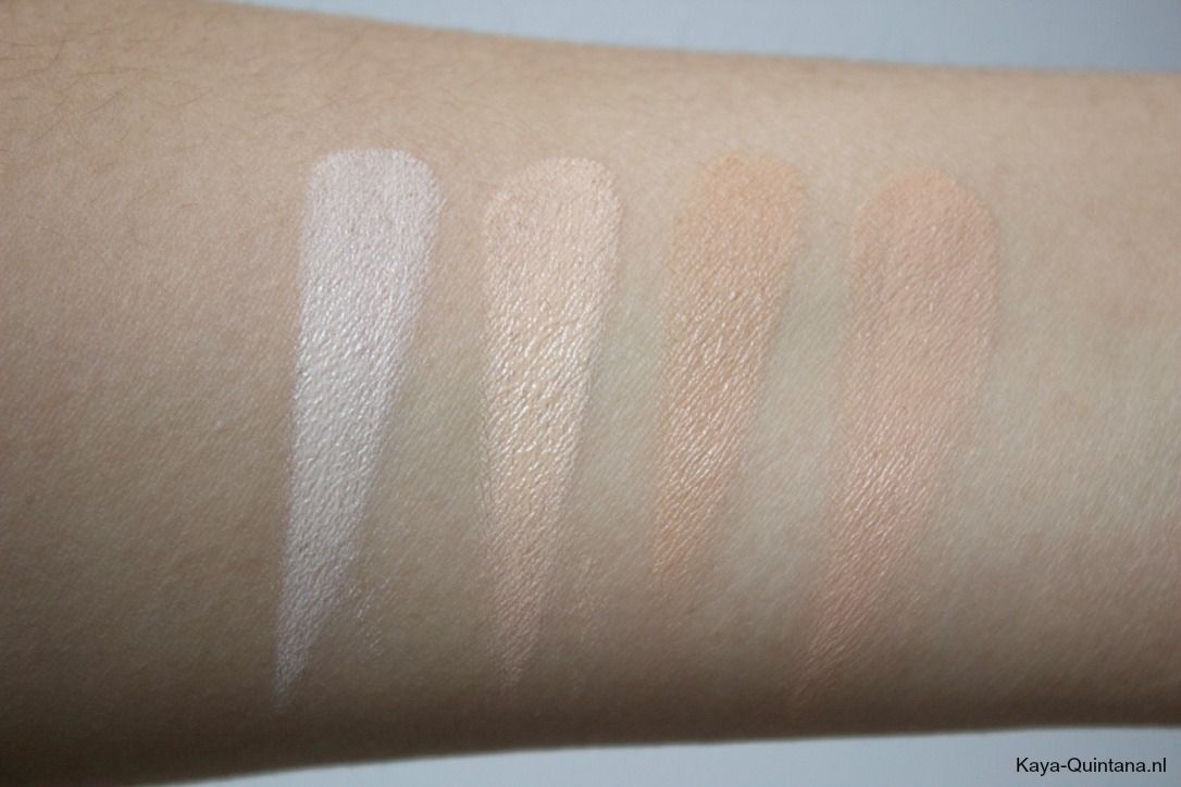 Makeup revolution ultra cover and conceal palette swatches