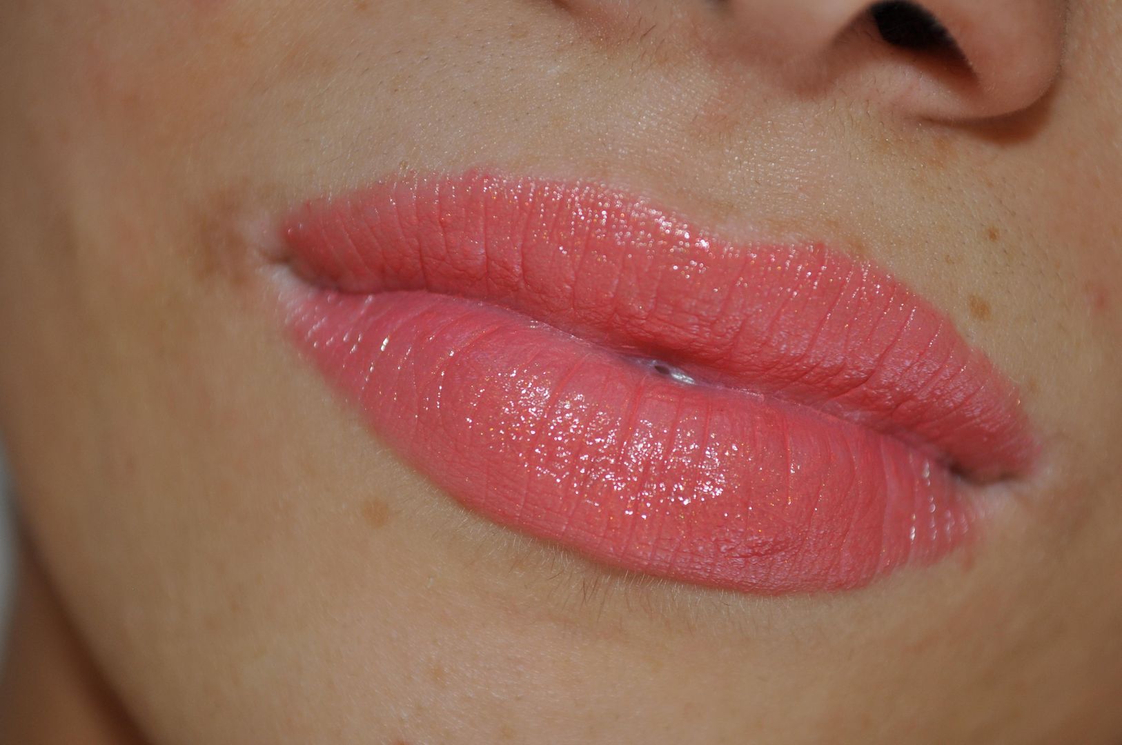 Party pink mineral lipstick swatches 