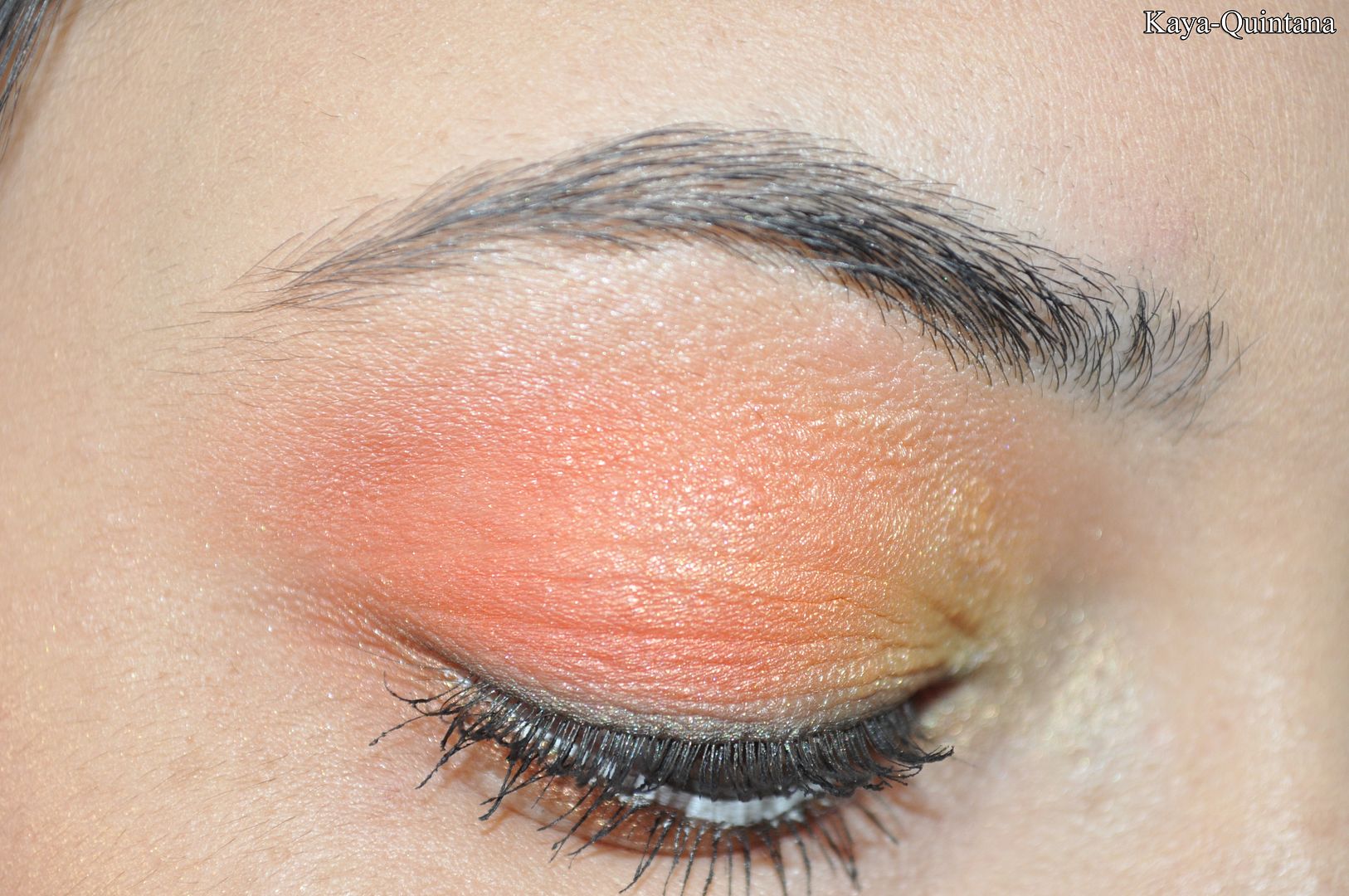 orange and gold eyeshadow