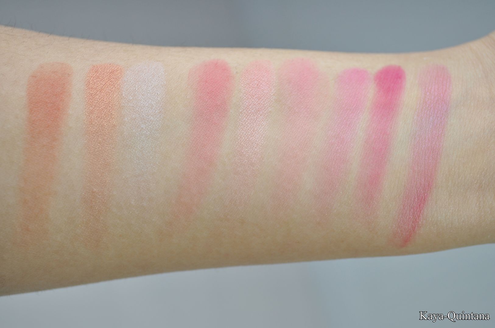 bh cosmetics special occasion palette blush swatches