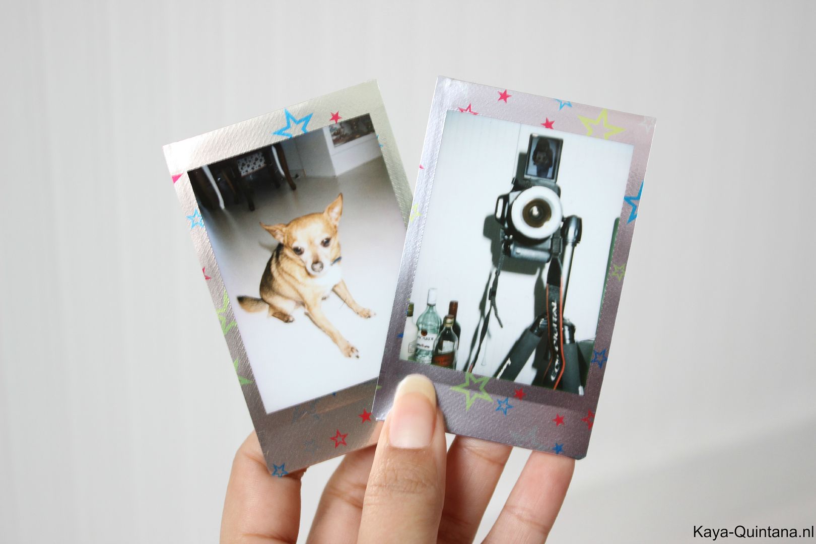 polaroid pictures creditcard size