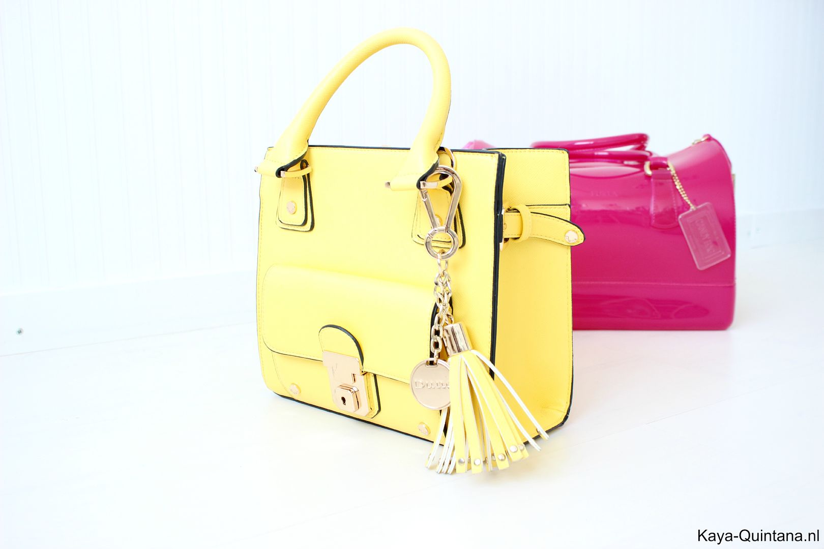 yellow spring handbag