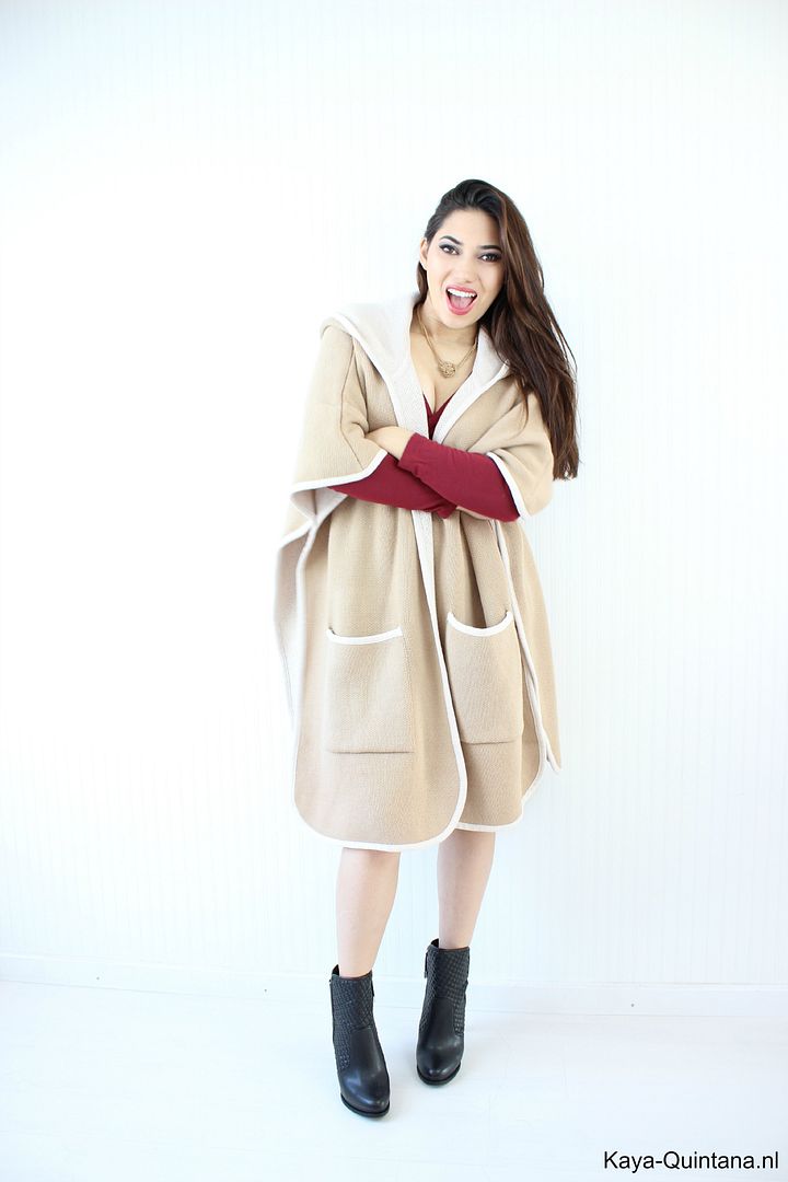 cape coat with pockets