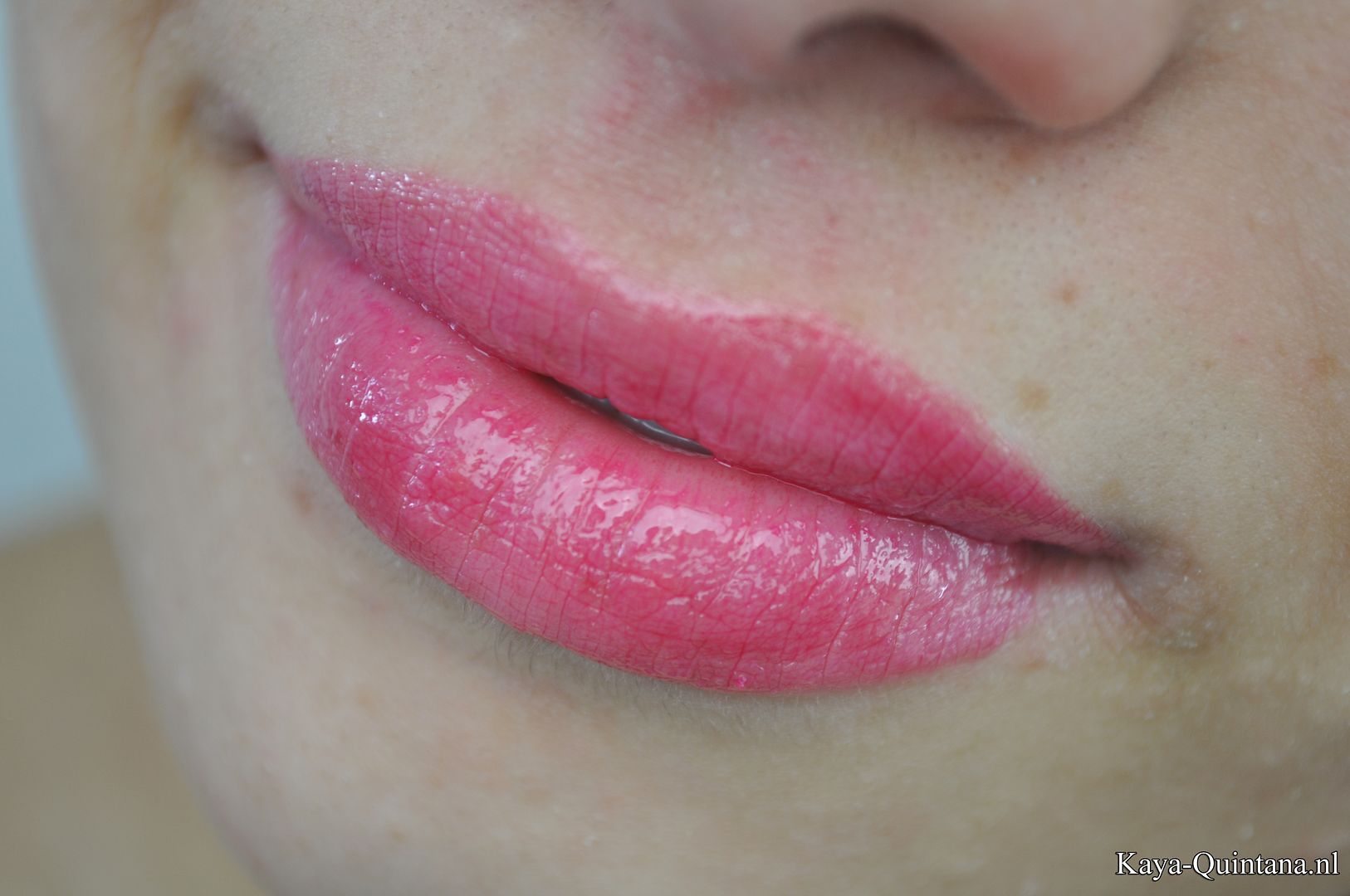 polished fuchsia lipgloss