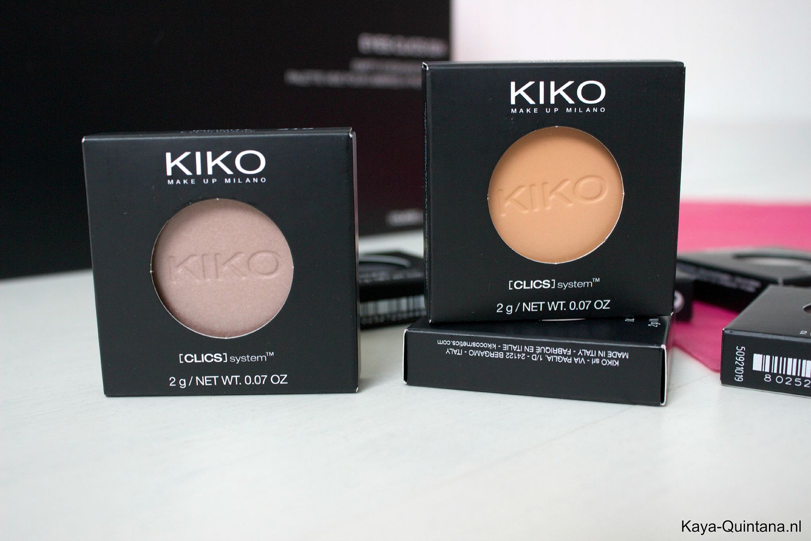 kiko eyeshadows clics system