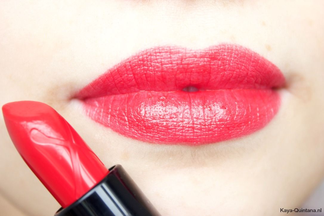 ruby red lipstick