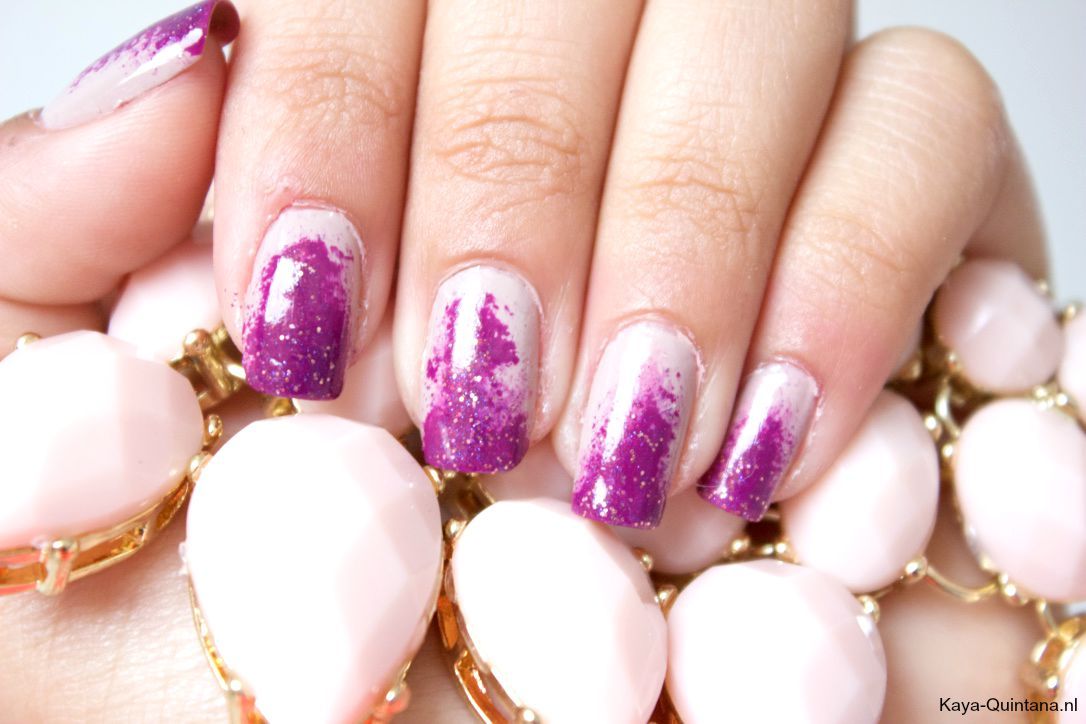 paarse nail art