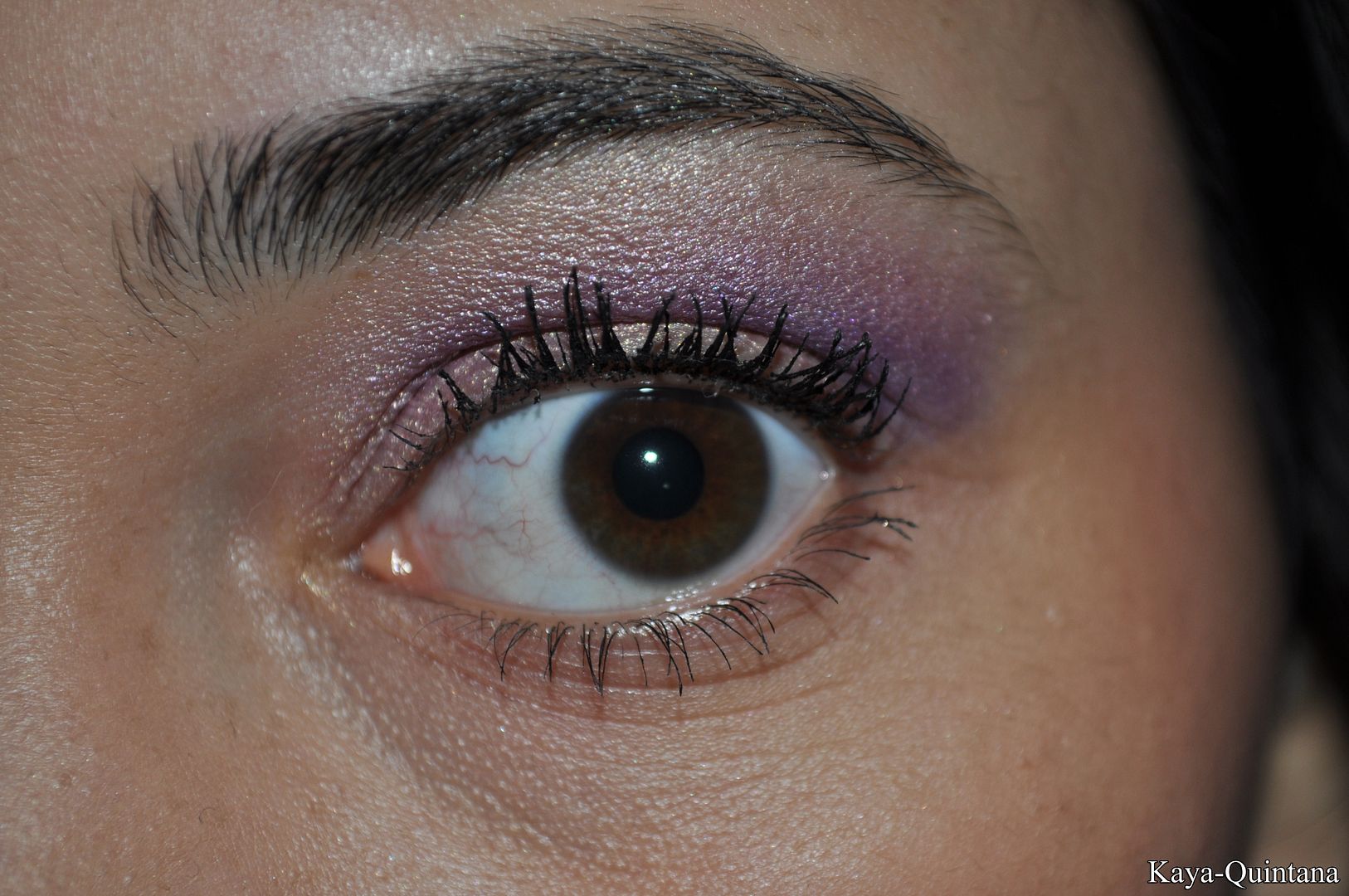 Soft purple cut crease